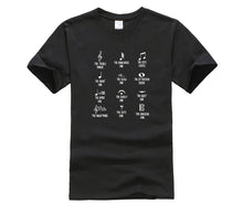 Load image into Gallery viewer, New fashion trend funny symbol music 100% Cotton shirt mens Trendy Creative Graphic T shirt Top