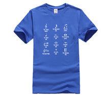 Load image into Gallery viewer, New fashion trend funny symbol music 100% Cotton shirt mens Trendy Creative Graphic T shirt Top