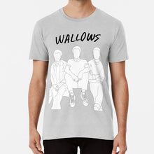 Load image into Gallery viewer, Wallows Band Members Outline T Shirt Wallows Band Nothinghappens Alternative Indie Pleaser Areyouboredyet Sidelines
