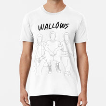 Load image into Gallery viewer, Wallows Band Members Outline T Shirt Wallows Band Nothinghappens Alternative Indie Pleaser Areyouboredyet Sidelines
