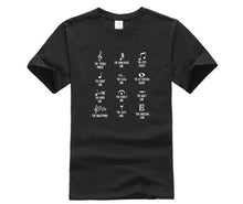 Load image into Gallery viewer, New fashion trend funny symbol music 100% Cotton shirt mens Trendy Creative Graphic T shirt Top
